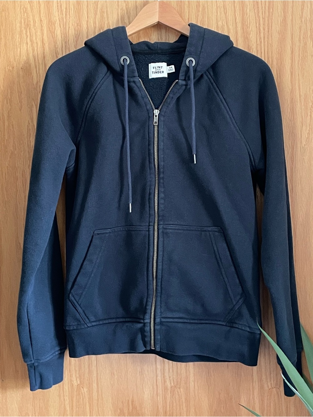 Flint and Tinder Men's Navy Zip-Up Hoodie Jacket